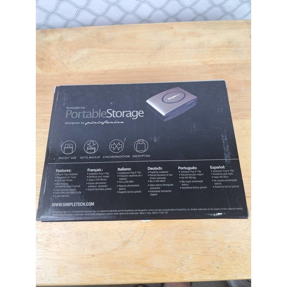 Simple Tech Simple Drive Portable Storage 80gb Us… - image 2